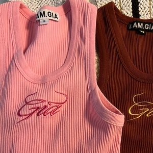 Pink I am Gia tank